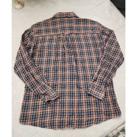 Pendleton Kingston shirt Fitted Flannel men plaid button up pockets cotton multi - Picture 8 of 9